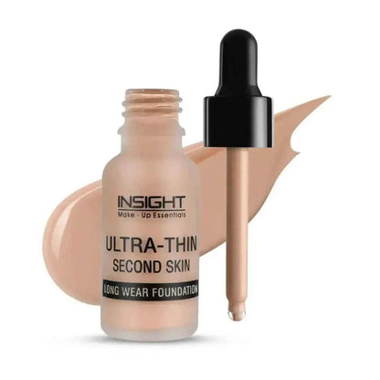INSIGHT Cosmetics Ultra-Thin Second Skin Foundation - Long Wear, 20ml (01-Golden Honey)