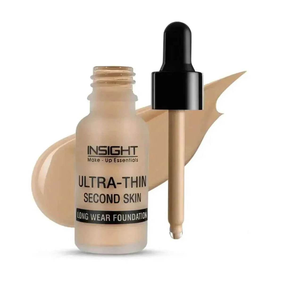 insight cosmetics ultra-thin second skin foundation - long wear, 20ml (01-golden honey)