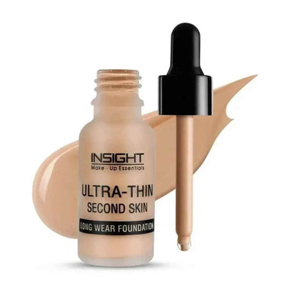INSIGHT Cosmetics Ultra-Thin Second Skin Foundation - Long Wear, 20ml (01-Golden Honey)