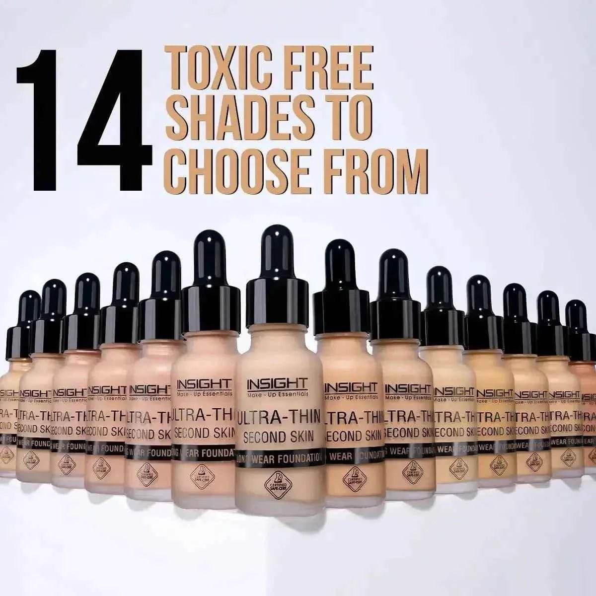 INSIGHT Cosmetics Ultra-Thin Second Skin Foundation - Long Wear, 20ml (01-Golden Honey)