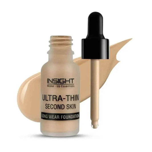 INSIGHT Cosmetics Ultra-Thin Second Skin Foundation - Long Wear, 20ml (01-Golden Honey)