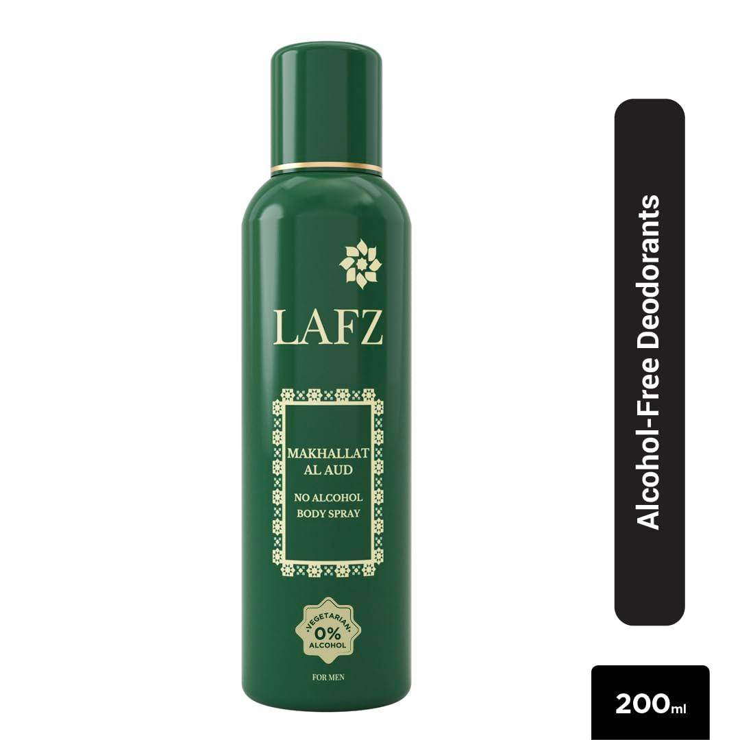 LAFZ Makhallat Al Aud No Alcohol Deodorant Body Spray - 150ml, For Men