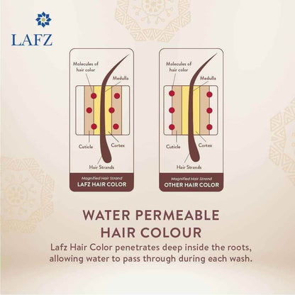 LAFZ Permanent Hair Color – No Ammonia, Coffee & Argan Oil Infused | 100% Gray Coverage, Long-Lasting Burgundy Color | Smooth & Shiny Finish | Hair Dye for Women & Men, Pack of 1
