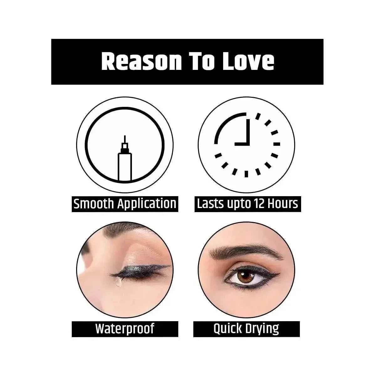 Liner Express Eyepen - Shiny Black | Precision Tip, Smudge-Proof, Long-Lasting