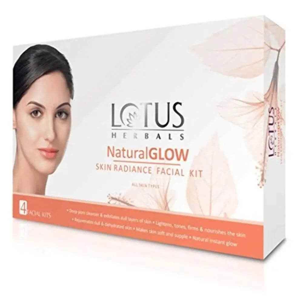 lotus herbals natural glow skin radiance 4-in-1 facial kit
