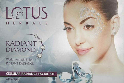 Lotus Herbals Radiant Diamond Cellular Radiance 4-in-1 Facial Kit