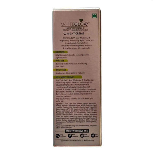 Lotus Herbals WhiteGlow Skin Whitening & Brightening Nourishing Night Cream