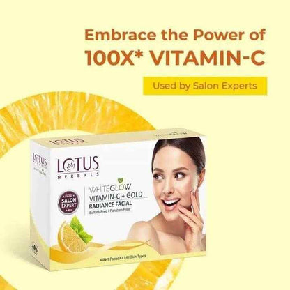 Lotus Herbals WhiteGlow Vitamin-C Single Facial Kit (57g) - Skin Brightening & Whitening