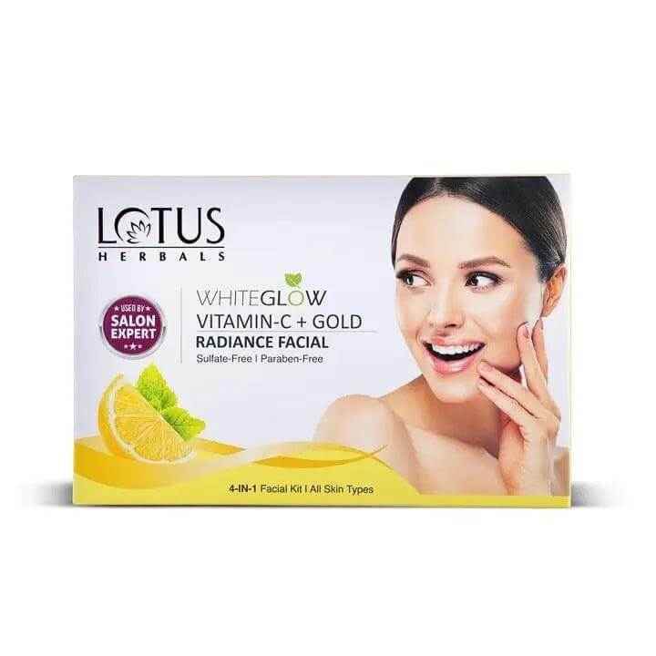 lotus herbals whiteglow vitamin-c single facial kit (57g) - skin brightening & whitening