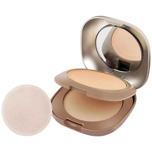 MARS Compact Powder - Skin Perfecting Matte Finish, Oil Control, Lightweight & Long-Lasting with Built-In Mirror for All Skin Types | Mars Compact Powder