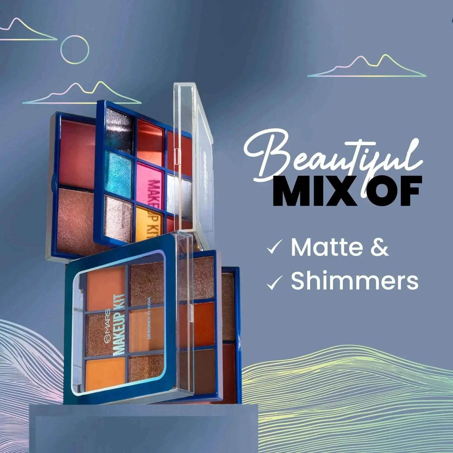 mars complete makeup kit – all-in-one beauty set for face, eyes & lips