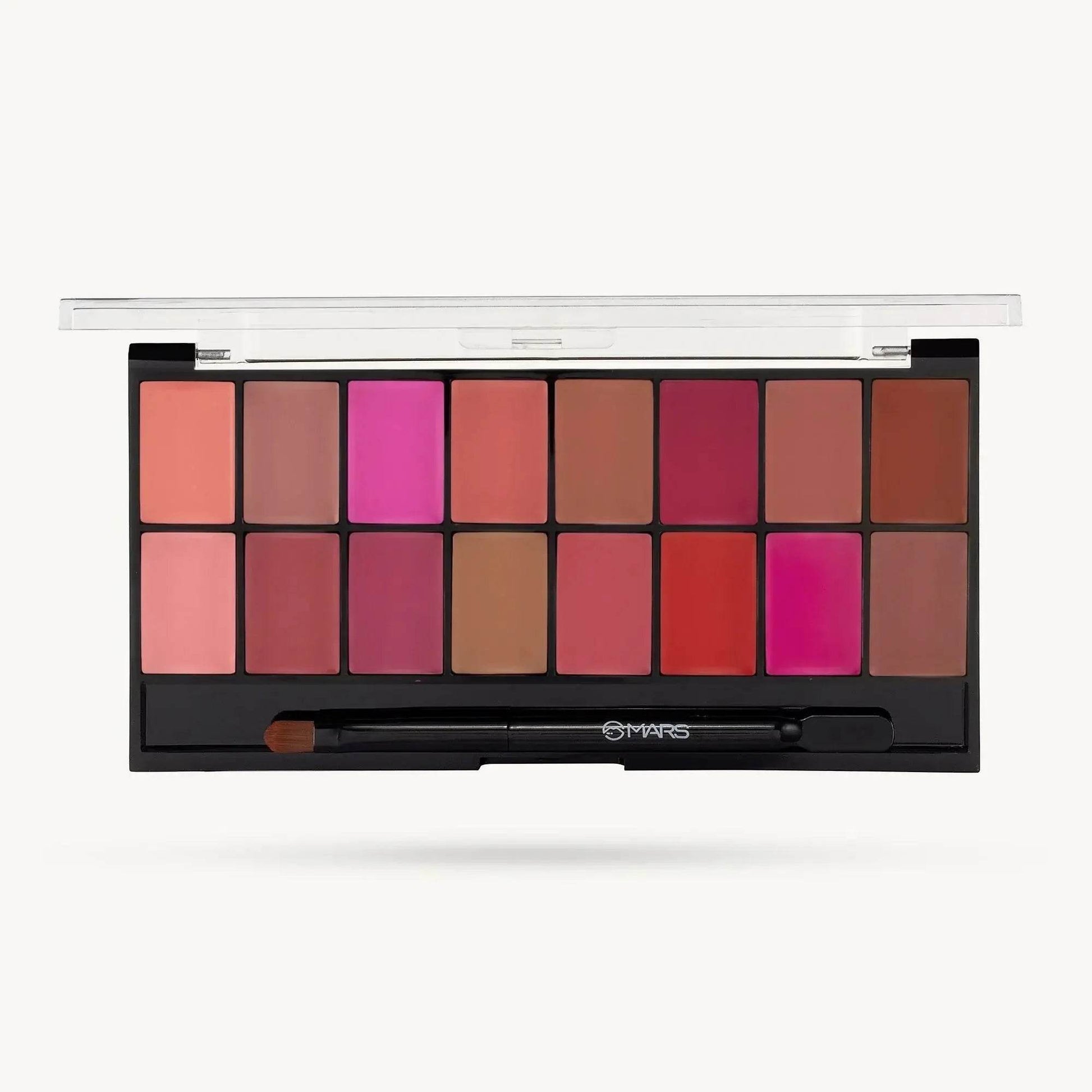 Mars Infinity Demi Matte Lip Palette – 9 Creamy Lip Colors | Blendable & Long-Lasting | Lightweight Formula | Multi-Use Lip Makeup Kit
