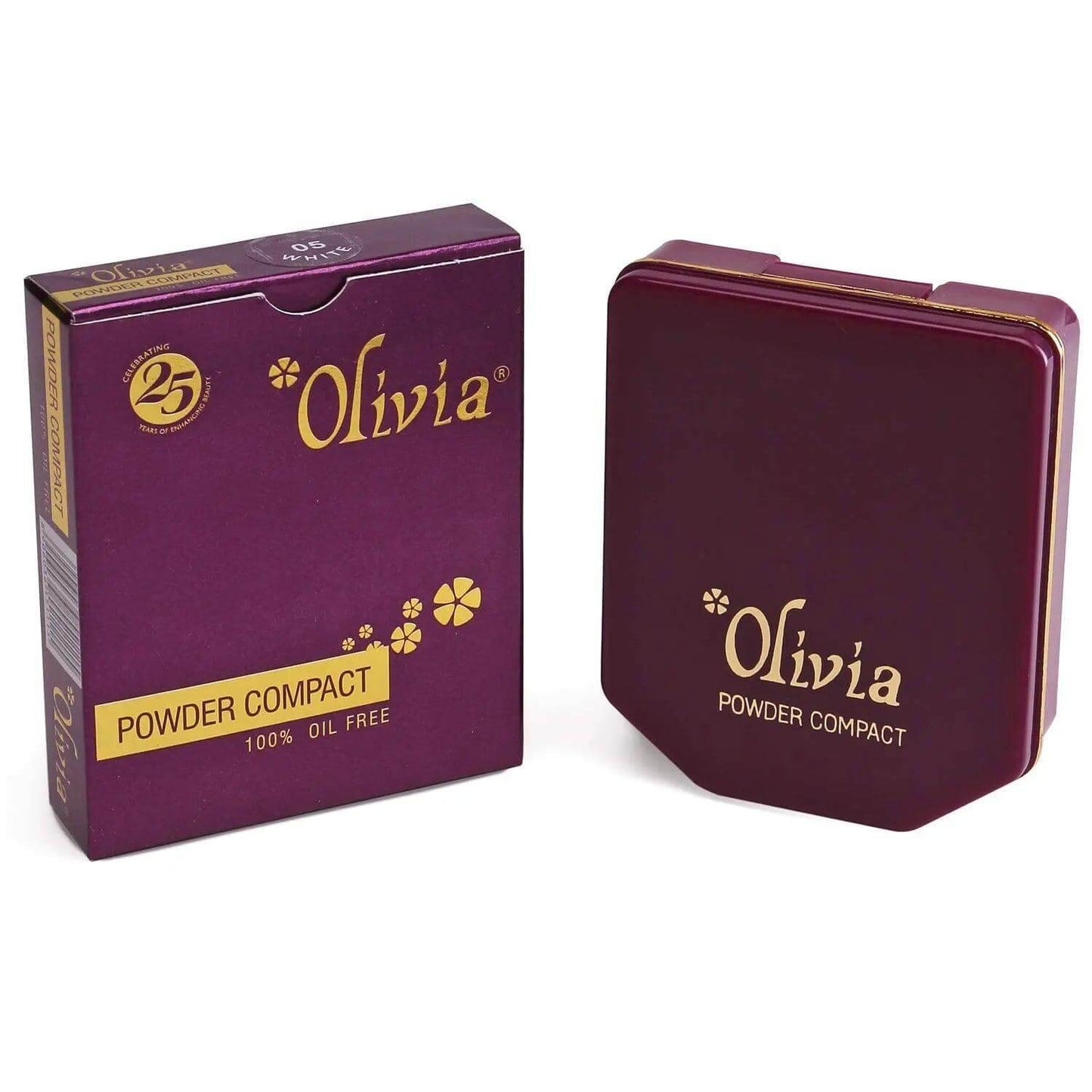 olivia 100% oil-free compact powder natural rose 15g, shade no. 4