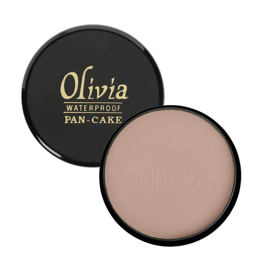 Olivia Powder Waterproof Pan Cake Natural Beige Makeup Concealer, Dry 25g, Shade No. 25