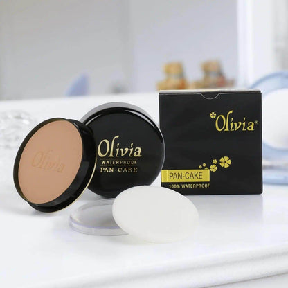 Olivia Waterproof Natural Honey Makeup Cream Concealer Pan Cake - 25g, Shade No. 24