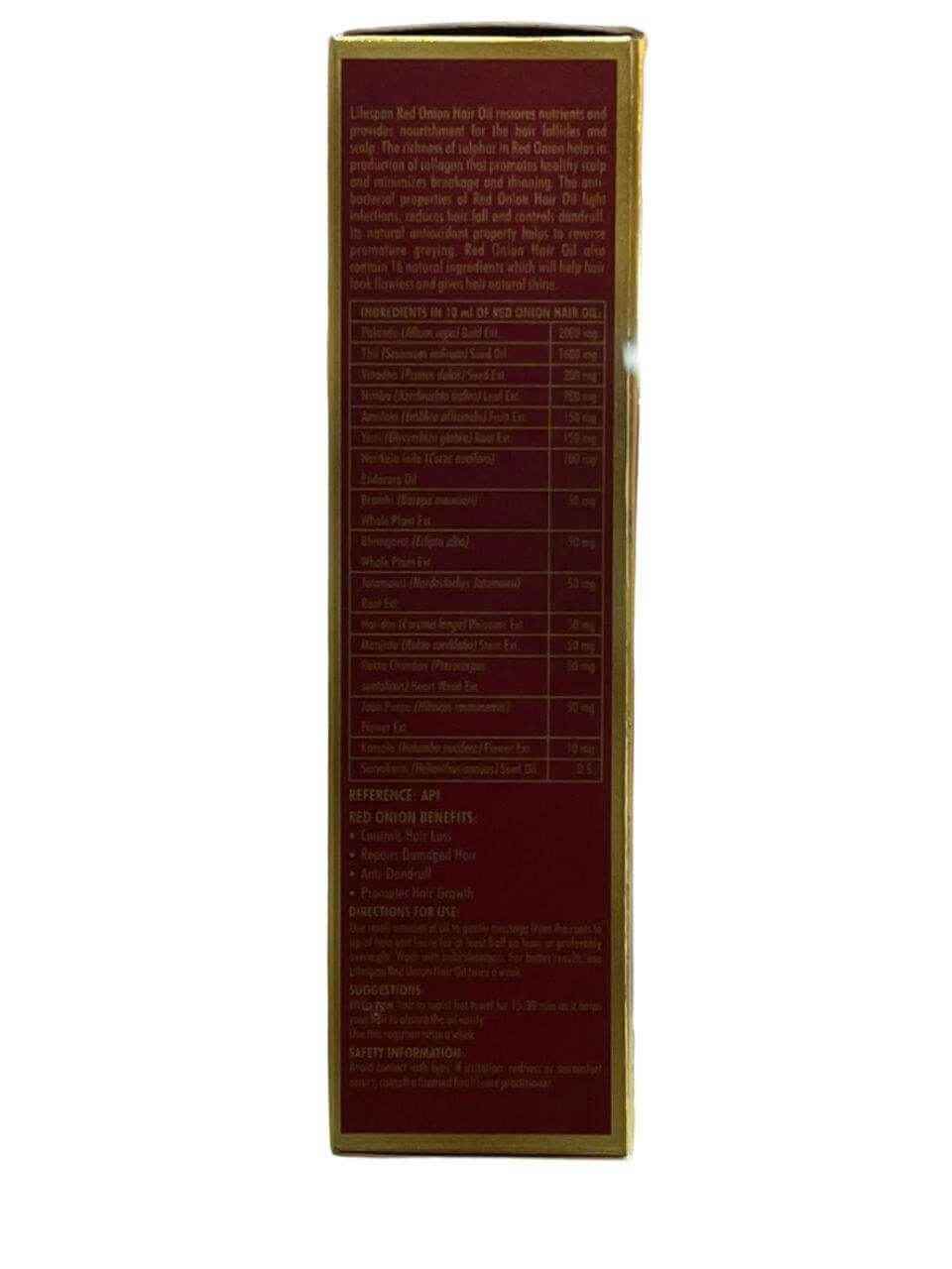 Red Onion Hair Oil – Paraben-Free, No Added Color | Natural Hair Oil for Hair Growth & Strengthening