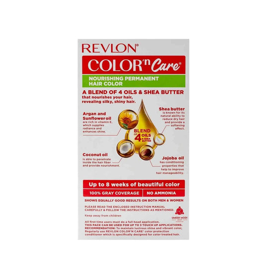 Revlon Color 'n Care Permanent Hair Color for Women Natural Black