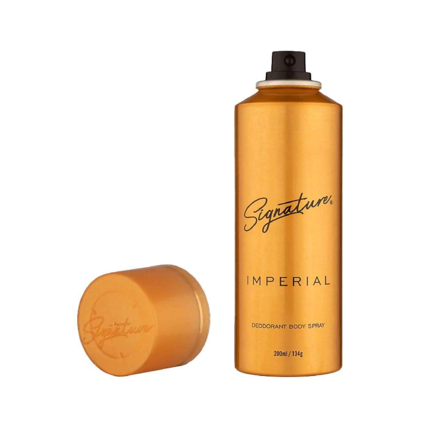 SIGNATURE Imperial Deodorant Body Spray - 200ml, Unisex, Aromatic Aquatic Fragrance