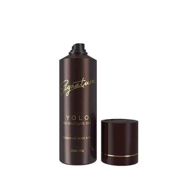 signature yolo body spray deodorant - unisex, long lasting fragrance