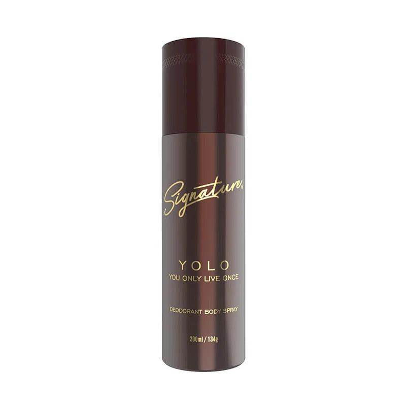 signature yolo body spray deodorant - unisex, long lasting fragrance