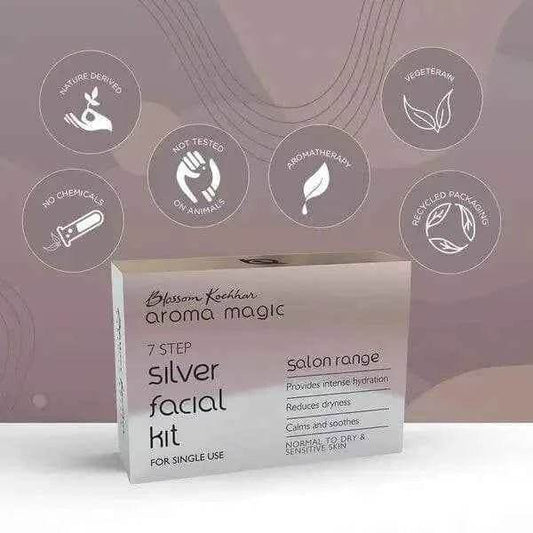 Silver Facial Kit – Single Use | 5-Step Home Facial for Bright, Radiant Skin