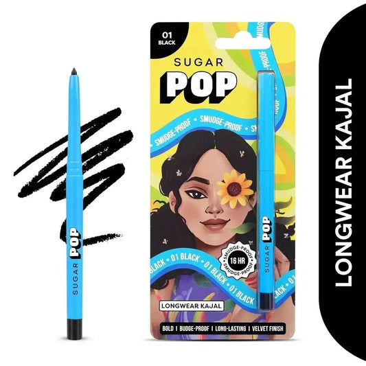 SUGAR POP Matte Finish Eyeliner Pencil | Smudge-Proof | 01 Black