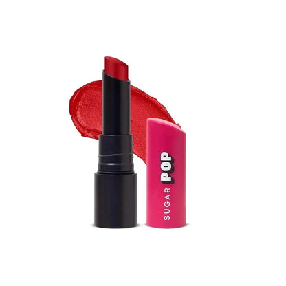 SUGAR POP Ultrastay Transferpoof Lipstick - 07 Ruby Red, 4gm | Vitamin E, Smooth Glide, Waterproof, Longlasting