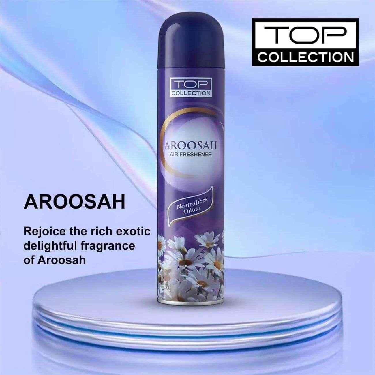 Top Collection Air Freshener - Aroosah 300ml (Pack of 1) | Exotic Arabic Scent | Odour Neutralizer & Instant Freshness | Long-Lasting Room Freshener for Home & Office | Made in U.A.E