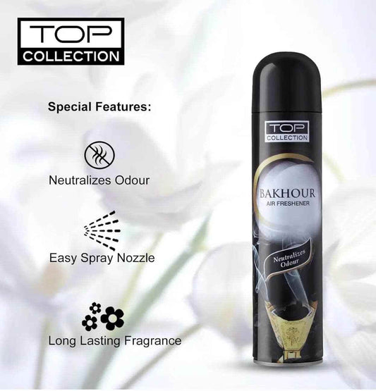 Top Collection Air Freshener - Bakhour 300ml (Pack of 1) | Exotic Opulent Bakhour Fragrance | Long-Lasting Classic Arabic Scent | Air Freshener for Home & Office | Made in U.A.E