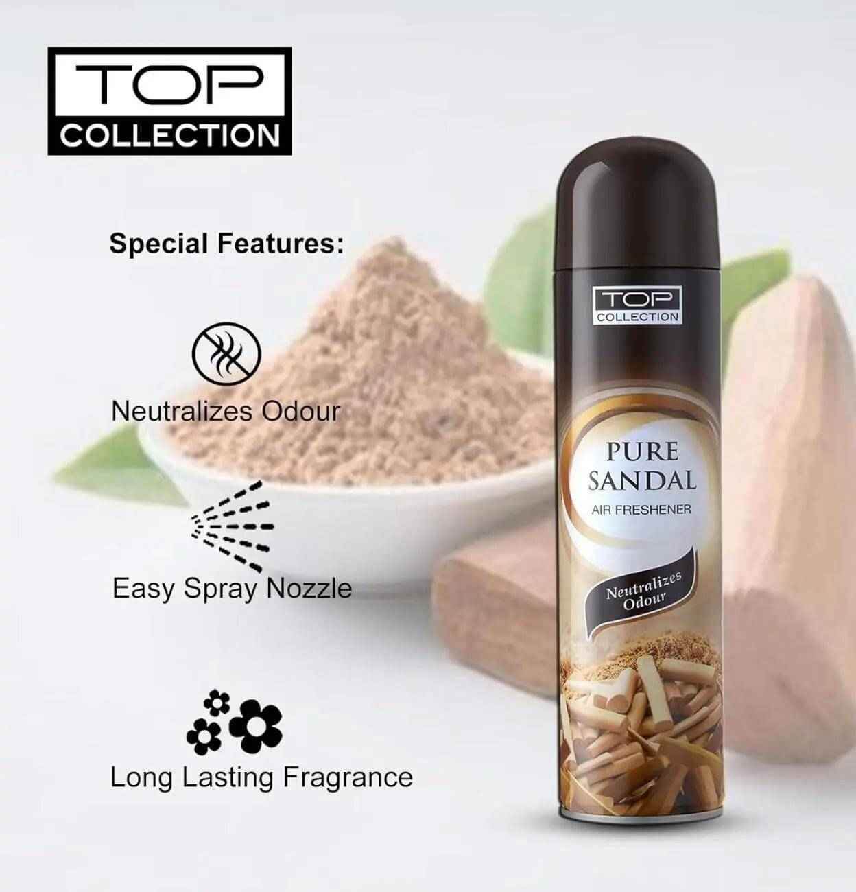 top collection air freshener - bakhour 300ml (pack of 1) | exotic opulent bakhour fragrance | long-lasting classic arabic scent | air freshener for home & office | made in u.a.e