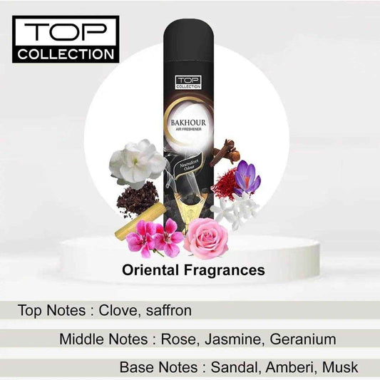 Top Collection Air Freshener - Bakhour 300ml (Pack of 1) | Exotic Opulent Bakhour Fragrance | Long-Lasting Classic Arabic Scent | Air Freshener for Home & Office | Made in U.A.E
