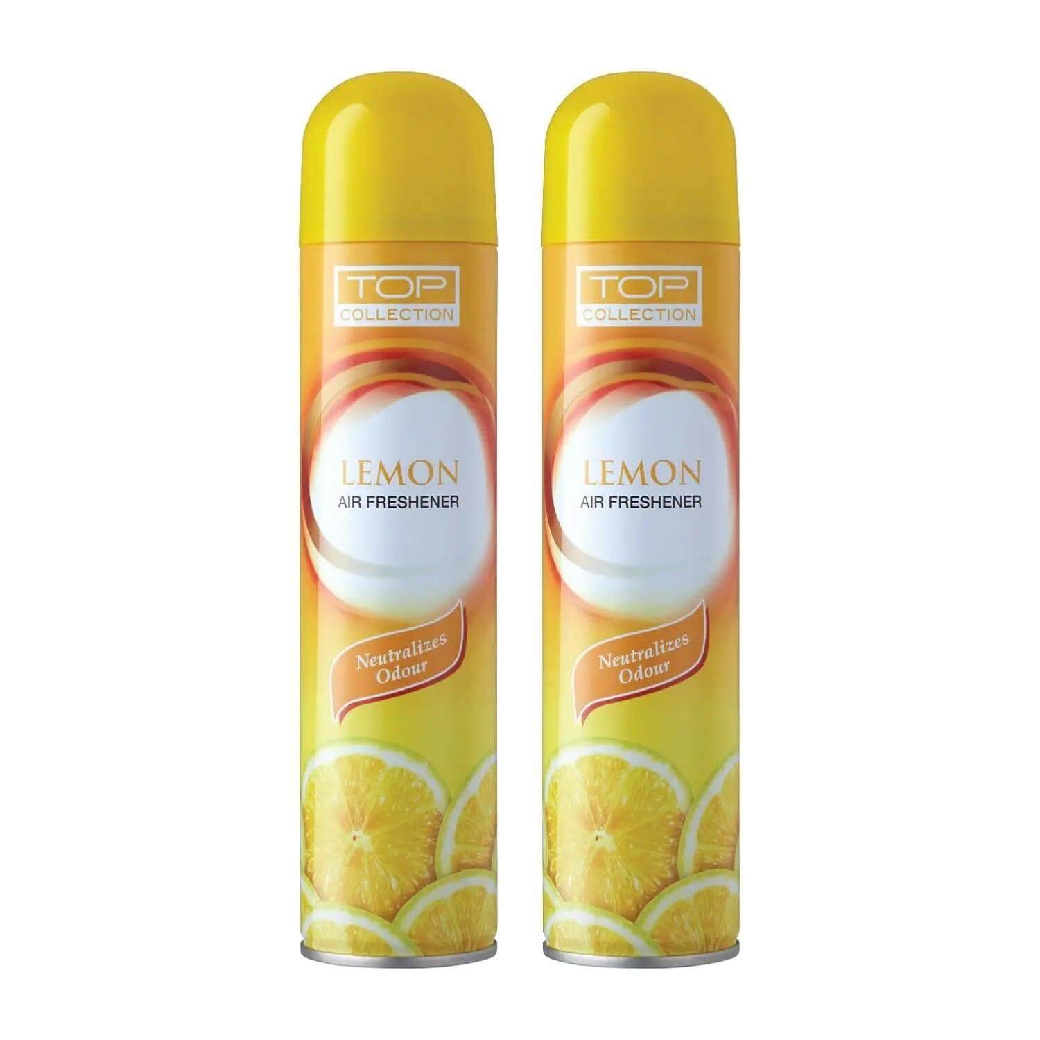Top Collection Air Freshener - Lemon 300ml | Zesty Tropical Lemon Fragrance | Odour Neutralizer & Long-Lasting Room Freshener for Home & Office | Made in U.A.E