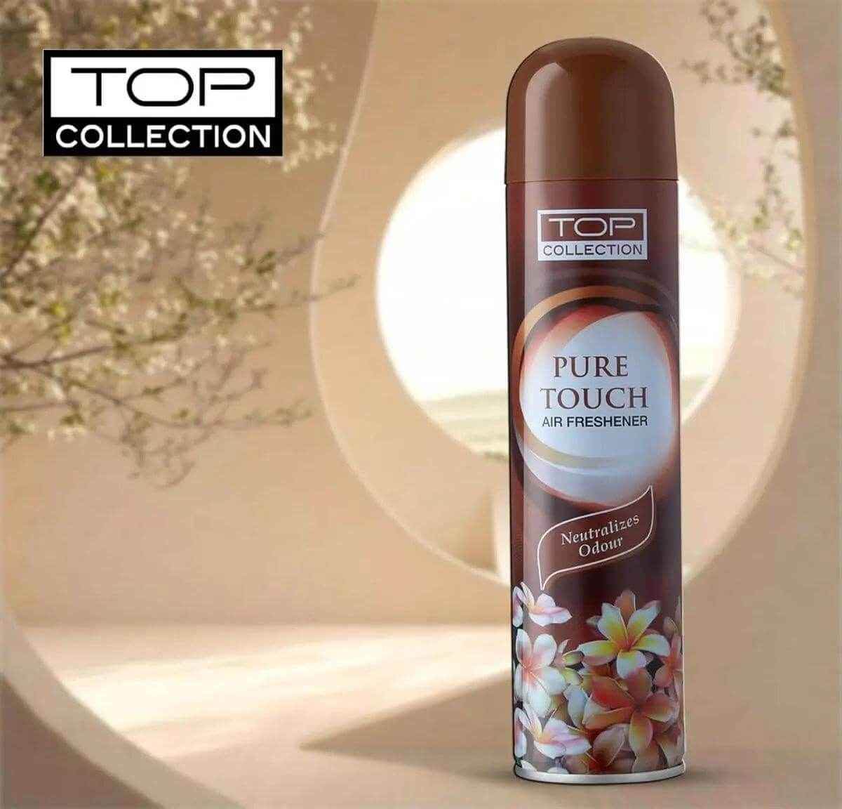 Top Collection Air Freshener - Pure Sandal 300ml | Warm Woody Sandalwood Fragrance | Odour Neutralizer & Instant Freshness | Long-Lasting Room Freshener for Home & Office | Made in U.A.E