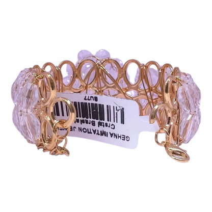 Transparent Crystal Beads Bracelet – Elegant Adjustable Party Bracelet
