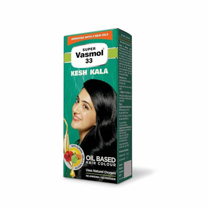 Vasmol Super Vasmol 33 Kesh Kala – 50ml Hair Color Cream for Natural Black Hair