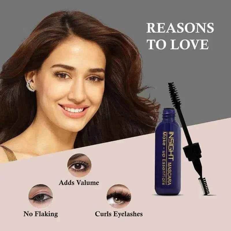 volumizing waterproof mascara - long-lasting, smudge-proof, 10ml