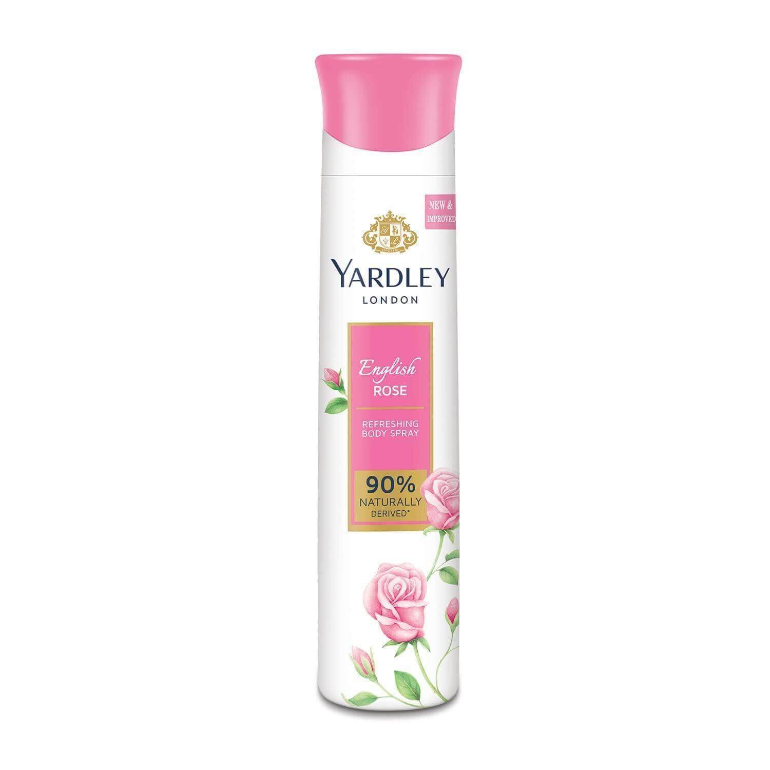 Yardley London English Rose Refreshing Body Spray | Fresh Floral Scent
