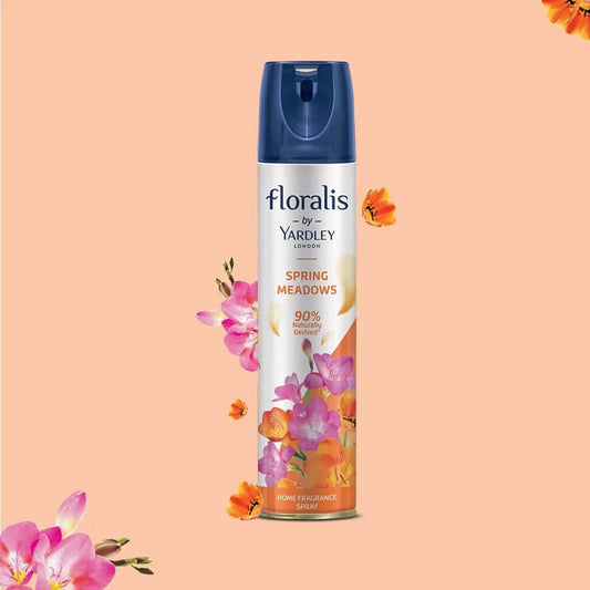 Yardley London Floralis Air Freshener Spray | Scottish Mist | Long-Lasting Floral Fragrance for Home & Office | 90% Naturally Derived Home Fragrance Spray, 210ml (Pack of 1)
