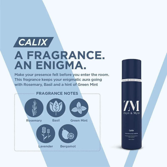 ZM Zayn Myza Calix Deodorant for Men - Alcohol-Free, Long Lasting 150ml